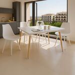Τραπεζαρία με Καρέκλες Gaston λευκό και Τραπέζι Natali λευκό 120x80x76εκ Σετ 5τεμ - ΤΡΑΠΕΖΑΡΙΕΣ στο Milonadakis.gr