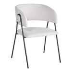 Πολυθρόνα Rachele I pakoworld μπεζ ύφασμα-πόδι μαύρο μέταλλο 52x65x79εκ - ΚΑΡΕΚΛΕΣ - ΠΟΛΥΘΡΟΝΕΣ ΕΣ. στο Milonadakis.gr