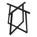 Βάση τραπεζιού μπαρ Mulbe I pakoworld μεταλλική σε μαύρη απόχρωση 50x50x90εκ - ΒΑΣΕΙΣ ΤΡΑΠΕΖΙΩΝ στο Milonadakis.gr