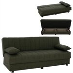 ΚΑΝΑΠΕΣ ΚΡΕΒΑΤΙ ANDRI ΤΡΙΘΕΣΙΟΣ DARK OLIVE HM3239.05 180x72x77 εκ. - ΚΑΝΑΠΕΔΕΣ-ΣΑΛΟΝΙΑ στο Milonadakis.gr