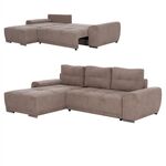 ΚΑΝΑΠΕΣ ΚΡΕΒΑΤΙ ΑΡΙΣΤΕΡΗ ΓΩΝΙΑ COMFYRA HM3336.03L ΜΠΕΖ ΥΦΑΣΜΑ 268x180x83Υεκ - ΚΑΝΑΠΕΔΕΣ-ΣΑΛΟΝΙΑ στο Milonadakis.gr