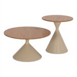 ΤΡΑΠΕΖΙΑ ΣΑΛΟΝΙΟΥ JENNEL(X) HM18308.04 ΜΕΤΑΛΛΟ ΣΑΜΠΑΝΙ--MDF ΣΕ ΦΥΣΙΚΟ Φ50εκ & Φ70εκ - ΤΡΑΠΕΖΑΚΙΑ ΣΑΛΟΝΙΟΥ στο Milonadakis.gr