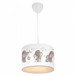 ΠΑΙΔΙΚΟ ΦΩΤΙΣΤΙΚΟ ΟΡΟΦΗΣ ΥΦΑΣΜΑΤΙΝΟ HM7575.01 ΛΕΥΚΟ ΜΕ ΣΧΕΔΙΟ ELEPHANT Φ24x70Y εκ. - ΦΩΤΙΣΤΙΚΑ ΟΡΟΦΗΣ στο Milonadakis.gr