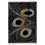 ΧΑΛΙ ΣΑΛΟΝΙΟΥ ME ΚΡΟΣΙΑ JOSIANE ΜΑΥΡΟ - ΧΡΥΣΟ - ΓΚΡΙ HM7723.27 180X280 εκ. - ΣΠΙΤΙΟΥ στο Milonadakis.gr