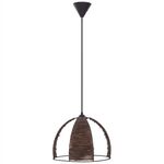 ΦΩΤΙΣΤΙΚΟ ΟΡΟΦΗΣ ΜΕΤΑΛΛΙΚΟ ΚΑΠΕΛΟ ΜΕ ΞΥΛΙΝΕΣ ΚΑΘΕΤΕΣ ΛΩΡΙΔΕΣ Φ30x83Yεκ.HM7703.01 - ΦΩΤΙΣΤΙΚΑ ΟΡΟΦΗΣ στο Milonadakis.gr