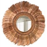 ΚΑΘΡΕΠΤΗΣ ΣΤΡΟΓΓΥΛΟΣ ΜΕ ΠΛΑΙΣΙΟ ΙΝΕΣ ΑΜΠΑΚΑ ΣΕ ΧΡΩΜΑ ΦΥΣΙΚΟ 110x5x110Υεκ.HM7740 - ΚΑΘΡΕΠΤΕΣ στο Milonadakis.gr