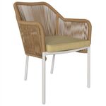 ΠΟΛΥΘΡΟΝΑ ΑΛΟΥΜΙΝΙΟΥ HM5855.01 ΛΕΥΚΟ ΜΕ ΣΧΟΙΝΙ WICKER PE ΜΠΕΖ 56x66x82 εκ. - ΚΑΡΕΚΛΕΣ - ΠΟΛΥΘΡΟΝΕΣ στο Milonadakis.gr