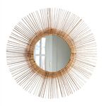 ΚΑΘΡΕΠΤΗΣ ΣΤΡΟΓΓΥΛΟΣ ΜΕ ΠΛΑΙΣΙΟ ΑΠΟ STICKS ΚΟΚΟΦΟΙΝΙΚΑ ΣΕ ΧΡΩΜΑ ΦΥΣΙΚΟ Φ85 εκ.HM7733 - ΚΑΘΡΕΠΤΕΣ στο Milonadakis.gr