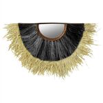 ΚΑΘΡΕΠΤΗΣ ΤΟΙΧΟΥ ΗΜΙΚΥΚΛΙΚΟΣ ΜΕ ΣΙΖΑΛ & ΑΜΠΑΚΑ ΧΡΩΜΑ ΦΥΣΙΚΟ ΜΑΥΡΟ 85x3x50Yεκ.HM7799 - ΚΑΘΡΕΠΤΕΣ στο Milonadakis.gr