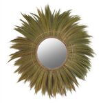 ΚΑΘΡΕΠΤΗΣ ΤΟΙΧΟY ΣΤΡΟΓΓΥΛΟΣ ΠΛΑΙΣΙΟ ΙΝΕΣ ΜΠΑΝΑΝΑΣ ΣΕ ΦΥΣΙΚΟ 130x4x130Υεκ.HM7734 - ΚΑΘΡΕΠΤΕΣ στο Milonadakis.gr