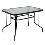 ΤΡΑΠΕΖΙ ADAM HM5020.03 ΜΕΤΑΛΛΙΚΟ ΜΑΥΡΟ ΜΕ ΓΥΑΛΙΝΗ ΕΠΙΦΑΝΕΙΑ 110Χ60Χ71Υεκ. - ΤΡΑΠΕΖΙΑ ΕΞ. ΧΩΡΟΥ στο Milonadakis.gr