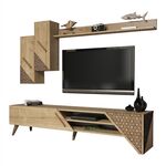 ΣΥΝΘΕΣΗ ΤΗΛΕΟΡΑΣΗΣ HM9514.01 ΜΕΛΑΜΙΝΗΣ ΣΕ ΦΥΣΙΚΟ OAK ΧΡΩΜΑ 180x37x40Y εκ. - ΣΥΝΘΕΣΕΙΣ ΣΑΛΟΝΙΟΥ στο Milonadakis.gr