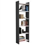 ΒΙΒΛΙΟΘΗΚΗ CLASSIKER HM9226.13 ΜΕΛΑΜΙΝΗΣ ΓΚΡΙ-ΛΕΥΚΟ 48,5x22x160Υεκ. - ΒΙΒΛΙΟΘΗΚΕΣ στο Milonadakis.gr