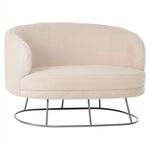 ΚΑΝΑΠΕΣ 2ΘΕΣΙΟΣ ARIEN HM8492.23 ΑΠΟ ΛΕΥΚΟ ΜΠΟΥΚΛΕ ΜΕ ΑΣΗΜΙ ΒΑΣΗ 125X80X84Y εκ. - ΚΑΝΑΠΕΔΕΣ-ΣΑΛΟΝΙΑ στο Milonadakis.gr