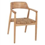 ΠΟΛΥΘΡΟΝΑ KINGSLEY HM9634.01 ΞΥΛΟ SUNGKAI & ΨΑΘΑ ΣΕ ΦΥΣΙΚΟ ΧΡΩΜΑ 57,5x54x80Yεκ. - ΚΑΡΕΚΛΕΣ - ΠΟΛΥΘΡΟΝΕΣ ΕΣ. στο Milonadakis.gr