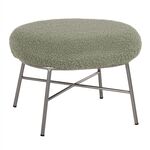 ΣΚΑΜΠΟ ΥΠΟΠΟΔΙΟ TRUDI HM8640.27 ΜΠΟΥΚΛΕ ΦΥΣΤΙΚΙ ΜΕ ΑΣΗΜΙ ΒΑΣΗ 56x47x40Υ εκ. - ΠΟΥΦ - ΣΚΑΜΠΟ - ΜΠΑΟΥΛΟ στο Milonadakis.gr