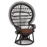 ΠΟΛΥΘΡΟΝΑ ROYAL PEACOCK HM9342.03 RATTAN ΜΑΥΡΟ-ΜΑΞΙΛΑΡΙ ΚΑΦΕ 114x72x150Yεκ. - ΚΑΡΕΚΛΕΣ - ΠΟΛΥΘΡΟΝΕΣ στο Milonadakis.gr