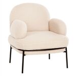 ΠΟΛΥΘΡΟΝΑ AGNES HM9525.23 ΛΕΥΚΟ ΜΠΟΥΚΛΕ-ΜΑΥΡΑ ΜΕΤΑΛΛΙΚΑ ΠΟΔΙΑ 74x71x83Υεκ. - ΚΑΡΕΚΛΕΣ - ΠΟΛΥΘΡΟΝΕΣ ΕΣ. στο Milonadakis.gr