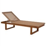 ΞΑΠΛΩΣΤΡΑ PATRON HM5993 TEAK ΞΥΛΟ ΚΑΙ ΣΧΟΙΝΙ VIRO ΣΕ ΠΛΕΞΗ WICKER 191x65x86Yεκ. - ΞΑΠΛΩΣΤΡΕΣ στο Milonadakis.gr