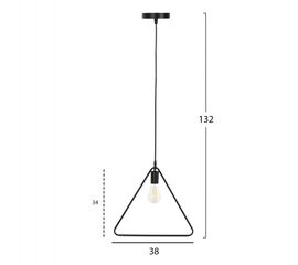ΦΩΤΙΣΤΙΚΟ ΟΡΟΦΗΣ ΚΡΕΜΑΣΤΟ HM4096 ΜΑΥΡΟ ΜΕΤΑΛΛΙΚΟ ΤΡΙΓΩΝΟ 38x132Υεκ. - ΦΩΤΙΣΤΙΚΑ ΟΡΟΦΗΣ στο Milonadakis.gr