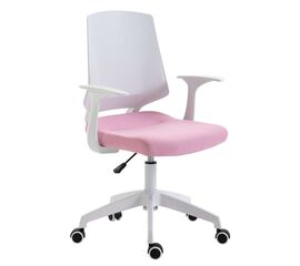 A1150-W ΛΕΥΚΟ/ΡΟΖ ΥΦΑΣΜΑ ΠΟΛΥΘΡΟΝΑ ΓΡΑΦΕΙΟΥ 63Χ55Χ49-92/56-100εκ. - ΚΑΡΕΚΛΕΣ ΓΡΑΦΕΙΟΥ στο Milonadakis.gr