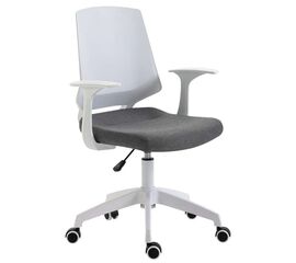 A1150-W ΛΕΥΚΟ/ΓΚΡΙ ΥΦΑΣΜΑ ΠΟΛΥΘΡΟΝΑ ΓΡΑΦΕΙΟΥ 63Χ55Χ49-92/56-100εκ. - ΚΑΡΕΚΛΕΣ ΓΡΑΦΕΙΟΥ στο Milonadakis.gr