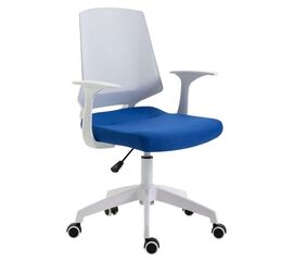 A1150-W ΛΕΥΚΟ/ΜΠΛΕ ΥΦΑΣΜΑ ΠΟΛΥΘΡΟΝΑ ΓΡΑΦΕΙΟΥ 63Χ55Χ49-92/56-100εκ. - ΚΑΡΕΚΛΕΣ ΓΡΑΦΕΙΟΥ στο Milonadakis.gr