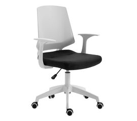 A1150-W ΛΕΥΚΟ/ΜΑΥΡΟ ΥΦΑΣΜΑ ΠΟΛΥΘΡΟΝΑ ΓΡΑΦΕΙΟΥ 63Χ55Χ49-92/56-100εκ. - ΚΑΡΕΚΛΕΣ ΓΡΑΦΕΙΟΥ στο Milonadakis.gr