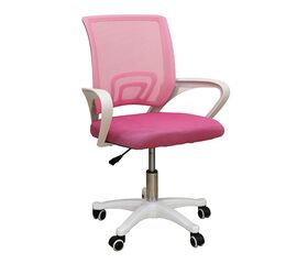 A1850 S ΛΕΥΚΟ/ΡΟΖ MESH ΠΟΛΥΘΡΟΝΑ ΓΡΑΦΕΙΟΥ  62Χ52Χ43-84/50-93εκ. - ΚΑΡΕΚΛΕΣ ΓΡΑΦΕΙΟΥ στο Milonadakis.gr