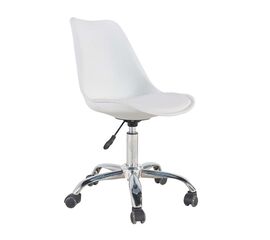 BS1300 ΛΕΥΚΗ ΚΑΡΕΚΛΑ ΓΡΑΦΕΙΟΥ 46X56X46-82/60-95εκ. - ΚΑΡΕΚΛΕΣ ΓΡΑΦΕΙΟΥ στο Milonadakis.gr