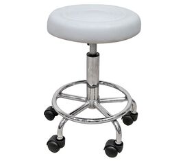 BAR70 ΛΕΥΚΟ PU(Σ2)ΣΚΑΜΠΟ ΜΕ ΑΜΟΡΤ. ΤΡΟΧΗΛΑΤΟ 36X41X58.5εκ. - ΒΟΗΘΗΤΙΚΑ ΣΚΑΜΠΩ στο Milonadakis.gr