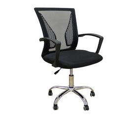 A9880 ΜΑΥΡO MESH ΠΟΛΥΘΡΟΝΑ ΓΡΑΦΕΙΟΥ 57X54X40-91/48-99εκ. - ΚΑΡΕΚΛΕΣ ΓΡΑΦΕΙΟΥ στο Milonadakis.gr