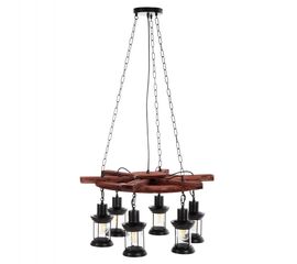 ΦΩΤΙΣΤΙΚΟ ΟΡΟΦΗΣ 6-ΦΩΤΟ HM4116 ΞΥΛΟ-ΜΕΤΑΛΛΟ-ΓΥΑΛΙ 119Υεκ. - ΦΩΤΙΣΤΙΚΑ ΟΡΟΦΗΣ στο Milonadakis.gr