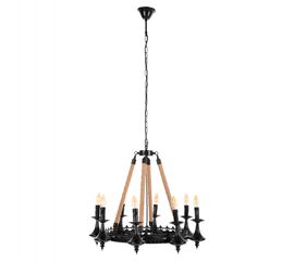 ΦΩΤΙΣΤΙΚΟ ΟΡΟΦΗΣ ΚΡΕΜΑΣΤΟ 8-ΦΩΤΟ HM4169 ΜΑΥΡΟ ΜΕΤΑΛΛΟ-ΣΧΟΙΝΙ Φ66x131Υεκ. - ΦΩΤΙΣΤΙΚΑ ΟΡΟΦΗΣ στο Milonadakis.gr