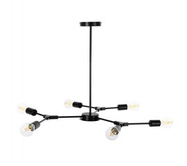 ΦΩΤΙΣΤΙΚΟ ΟΡΟΦΗΣ ΚΡΕΜΑΣΤΟ HM4125 6-ΦΩΤΟ ΜΑΥΡΟ ΜΕΤΑΛΛΟ 75x75x75Υεκ - ΦΩΤΙΣΤΙΚΑ ΟΡΟΦΗΣ στο Milonadakis.gr