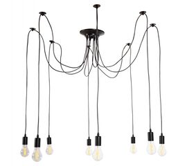 ΦΩΤΙΣΤΙΚΟ ΟΡΟΦΗΣ ΚΡΕΜΑΣΤΟ 8-ΦΩΤΟ HM4176 ΜΑΥΡΟ ΜΕΤΑΛΛΙΚΟ-ΜΑΥΡΑ ΚΑΛΩΔΙΑ Φ100x180Υ - ΦΩΤΙΣΤΙΚΑ ΟΡΟΦΗΣ στο Milonadakis.gr