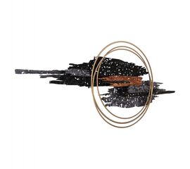 ΔΙΑΚΟΣΜΗΤΙΚΟ ΤΟΙΧΟΥ HM4196 ΜΕΤΑΛΛΟ ΣΕ ΜΑΥΡΟ-ΑΝΘΡΑΚΙ-ΧΡΥΣΟ 144x63,5Υ εκ. - ΔΙΑΚΟΣΜΗΤΙΚΑ ΤΟΙΧΟΥ στο Milonadakis.gr