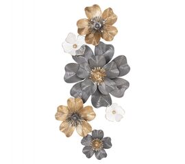 ΔΙΑΚΟΣΜΗΤΙΚΟ ΤΟΙΧΟΥ HM4214 ΜΕΤΑΛΛΟ ΣΕ ΛΕΥΚΟ-ΓΚΡΙ-ΧΡΥΣΟ 51x7,5x120εκ. - ΔΙΑΚΟΣΜΗΤΙΚΑ ΤΟΙΧΟΥ στο Milonadakis.gr