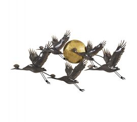 ΔΙΑΚΟΣΜΗΤΙΚΟ ΤΟΙΧΟΥ ΜΕΤΑΛΛΙΚΟ HM4208 ΠΟΥΛΙΑ ΣΕ ΓΚΡΙ-ΧΡΥΣΟ 90x46Υ εκ. - ΔΙΑΚΟΣΜΗΤΙΚΑ ΤΟΙΧΟΥ στο Milonadakis.gr