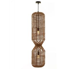 ΦΩΤΙΣΤΙΚΟ ΟΡΟΦΗΣ ΚΡΕΜΑΣΤΟ HM4344 ΚΥΛΙΝΔΡΙΚΟ ΑΠΟ PAPER ROPE ΜΠΕΖ-2 ΛΑΜΠΕΣ Φ25x100-160Υεκ. - ΦΩΤΙΣΤΙΚΑ ΟΡΟΦΗΣ στο Milonadakis.gr