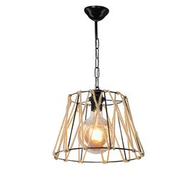 Φωτιστικό οροφής μονόφωτο PWL-1114 pakoworld Ε27 μαύρο-μπεζ 30x54εκ - ΦΩΤΙΣΤΙΚΑ ΟΡΟΦΗΣ στο Milonadakis.gr