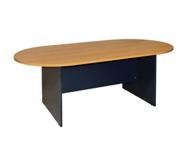 ΓΡΑΦΕΙΟ ΣΥΝΕΔΡΙΑΣΕΩΝ ΟΒΑΛ SIENNA HM2134.01 ΑΝΘΡΑΚΙ ΜΕΛΑΜΙΝΗ-TOP ΣΕ OAK 240x120x75Υεκ - ΓΡΑΦΕΙΑ στο Milonadakis.gr