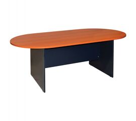 ΓΡΑΦΕΙΟ ΣΥΝΕΔΡΙΑΣΕΩΝ ΟΒΑΛ SIENNA HM2134.03 ΑΝΘΡΑΚΙ ΜΕΛΑΜΙΝΗ-TOP ΚΕΡΑΣΙ 240x120x75Υεκ - ΓΡΑΦΕΙΑ στο Milonadakis.gr