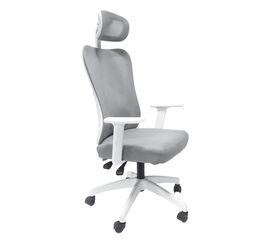 ΚΑΡΕΚΛΑ ΓΡΑΦΕΙΟΥ MEXER HM1195.02 ΓΚΡΙ MESH-ΜΕΤΑΛ.ΒΑΣΗ-ΣΚΕΛΕΤΟΣ ΛΕΥΚΟΣ 68x70x136Υεκ. - ΚΑΡΕΚΛΕΣ ΓΡΑΦΕΙΟΥ στο Milonadakis.gr