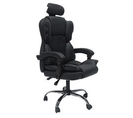 ΚΑΡΕΚΛΑ ΓΡΑΦΕΙΟΥ OCTAVIUS HM1202 ΜΑΥΡΟ PVC & NYLON-ΜΕΤΑΛ.ΧΡΩΜΙΟ ΒΑΣΗ 52x55x128Υεκ - ΚΑΡΕΚΛΕΣ ΓΡΑΦΕΙΟΥ στο Milonadakis.gr