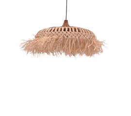 Φωτιστικό οροφής Borobe Inart sisal σε φυσικό χρώμα Φ80x45εκ - ΦΩΤΙΣΤΙΚΑ ΟΡΟΦΗΣ στο Milonadakis.gr