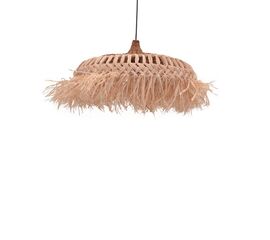 Φωτιστικό οροφής Borobe Inart sisal σε φυσικό χρώμα Φ60x35εκ - ΦΩΤΙΣΤΙΚΑ ΟΡΟΦΗΣ στο Milonadakis.gr