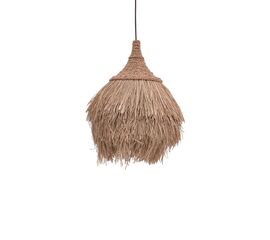 Φωτιστικό οροφής Dasmin Inart ψάθα σε φυσικό-μαύρο χρώμα Φ60x60εκ - ΦΩΤΙΣΤΙΚΑ ΟΡΟΦΗΣ στο Milonadakis.gr