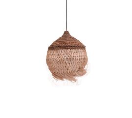 Φωτιστικό οροφής Fiorine Inart abaca σε φυσικό χρώμα Φ35x45εκ - ΦΩΤΙΣΤΙΚΑ ΟΡΟΦΗΣ στο Milonadakis.gr