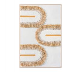 ΠΙΝΑΚΑΣ 3D HM4537.02 ΜΕ ΚΟΡΝΙΖΑ ΜΠΕΖ-ΚΑΜΒΑΣ ΛΕΥΚΟΣ-ΧΕΙΡΟΠΟΙΗΤΟΣ 80x3,5x120Υεκ. - ΠΙΝΑΚΕΣ στο Milonadakis.gr